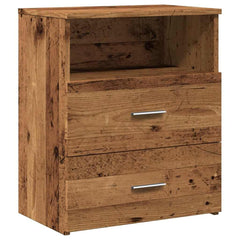vidaXL Bedside Cabinet Old Wood 50x32x60cm Engineered Wood 2