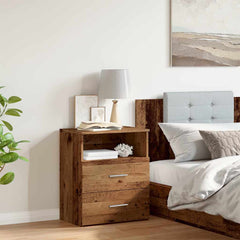 vidaXL Bedside Cabinet Old Wood 50x32x60cm Engineered Wood 4