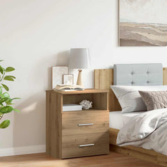 vidaXL Bedside Cabinet Artisan Oak 50x32x60cm Engineered Wood 1