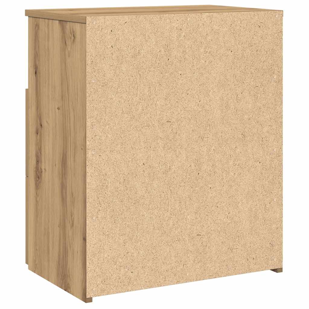 vidaXL Bedside Cabinets 2 pcs Artisan Oak 50x32x60cm Engineered Wood 6