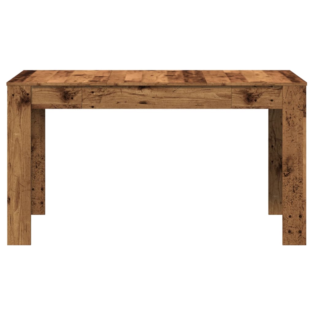 vidaXL Dining Table Old Wood 140x74.5x76 cm Engineered Wood 5