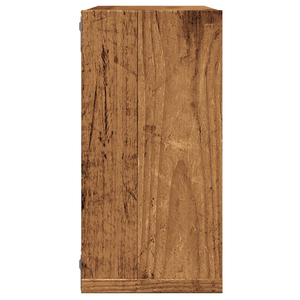 vidaXL Wall Cube Shelves 4 pcs Old Wood 30x15x30 cm Engineered Wood 6