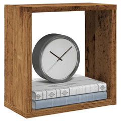 vidaXL Wall Cube Shelves 4 pcs Old Wood 30x15x30 cm Engineered Wood 1