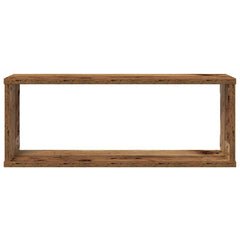 vidaXL Wall Cube Shelves 4 pcs Old Wood 60x15x23 cm Engineered Wood 4