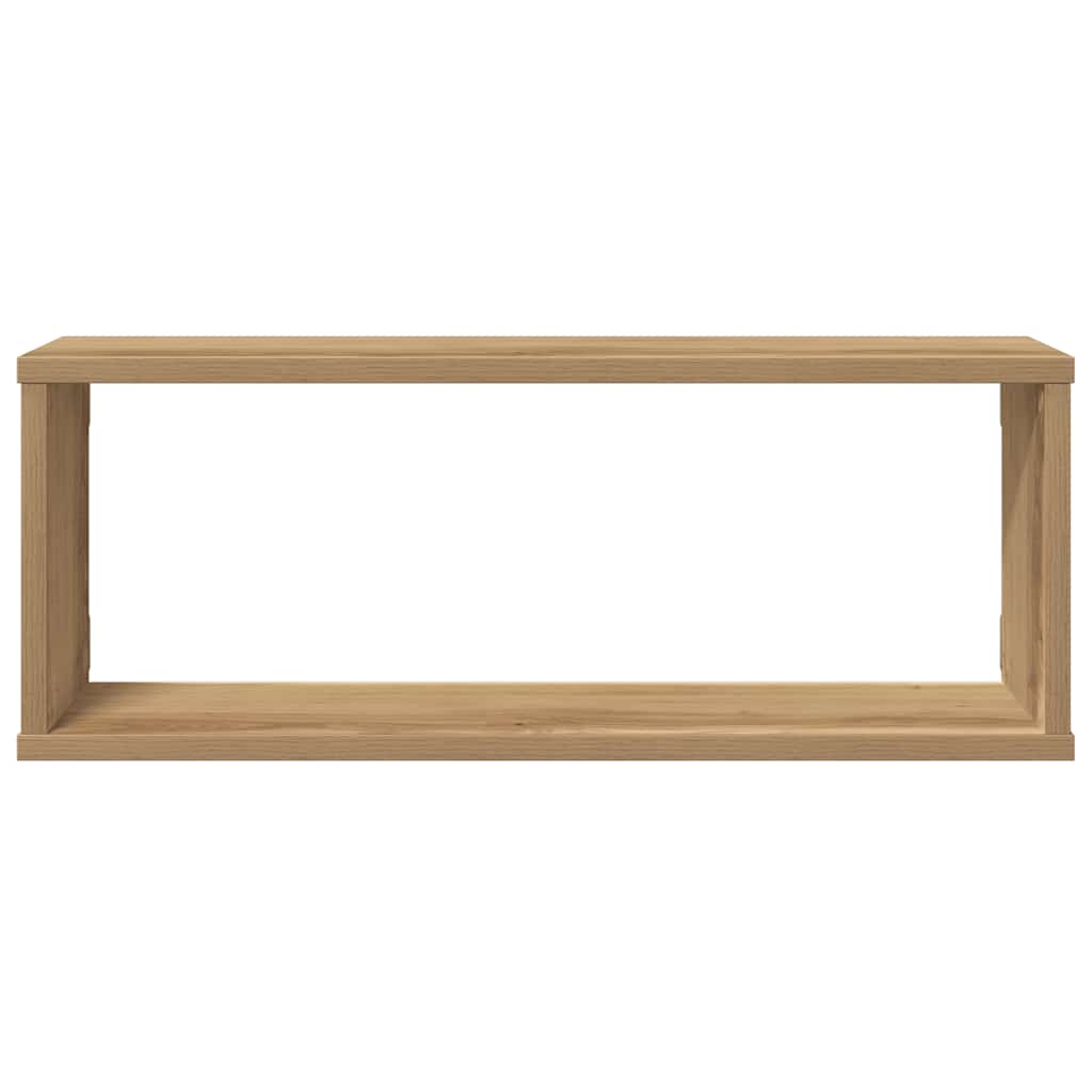 vidaXL Wall Cube Shelves 4 pcs Artisan Oak 60x15x23 cm Engineered Wood 4
