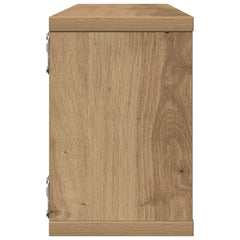 vidaXL Wall Cube Shelves 4 pcs Artisan Oak 60x15x23 cm Engineered Wood 6