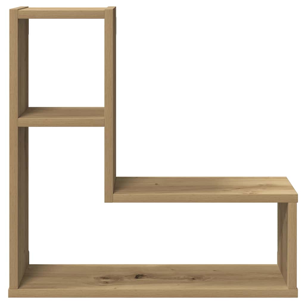 vidaXL Wall Cube Shelves 2 pcs Artisan Oak 50x15x50 cm Engineered Wood 5