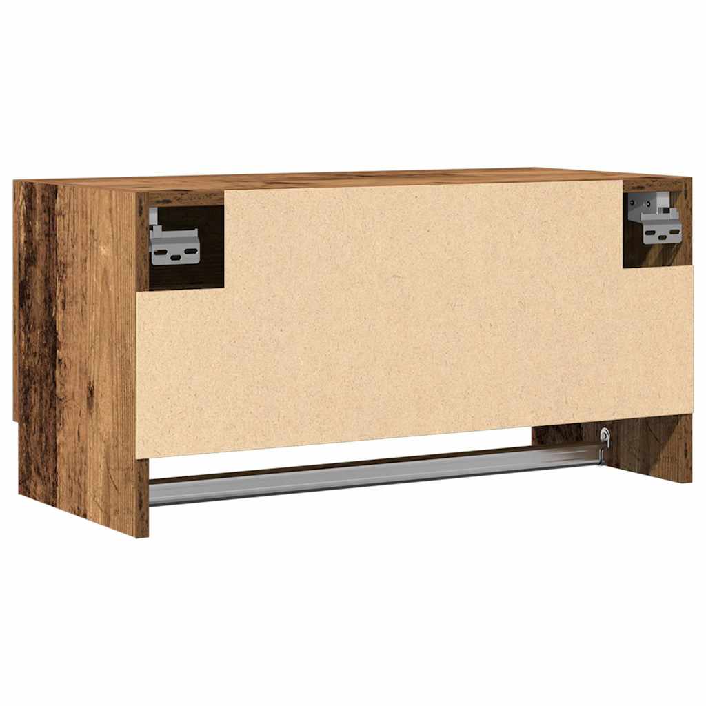 vidaXL Wardrobe Old Wood 70x32,5x35 cm Engineered Wood 5