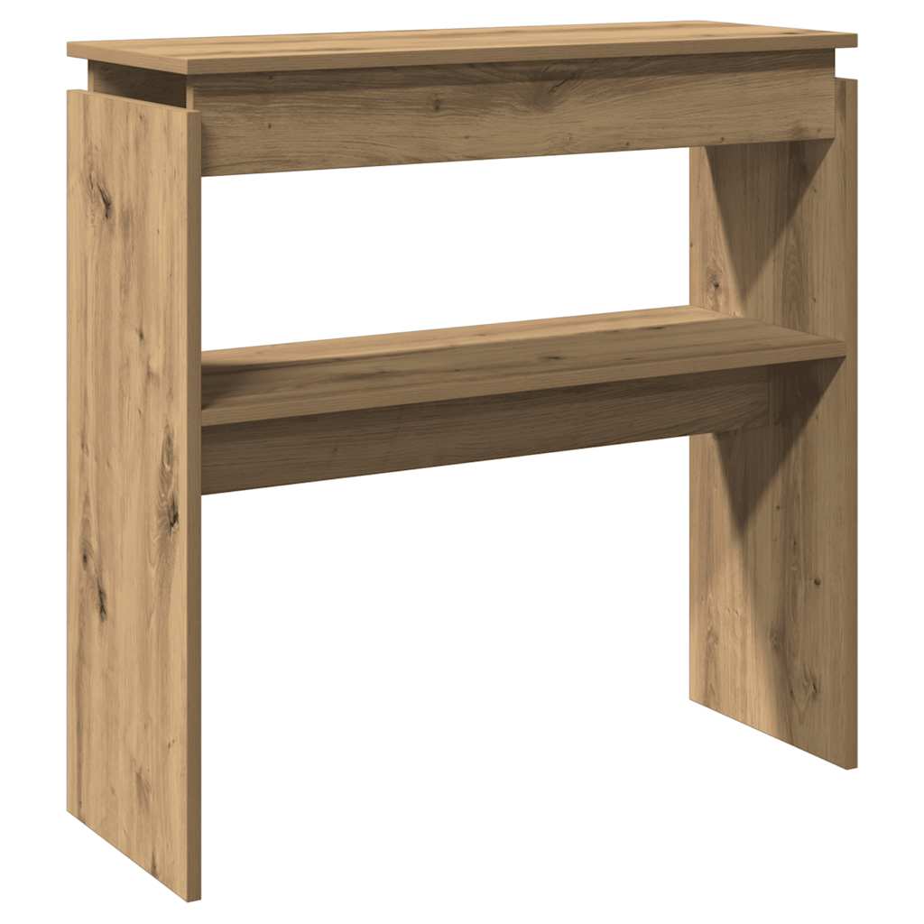 vidaXL Console Table Artisan Oak 80x30x80 cm Engineered Wood 2