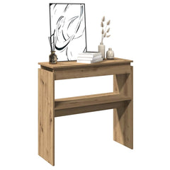 vidaXL Console Table Artisan Oak 80x30x80 cm Engineered Wood 3