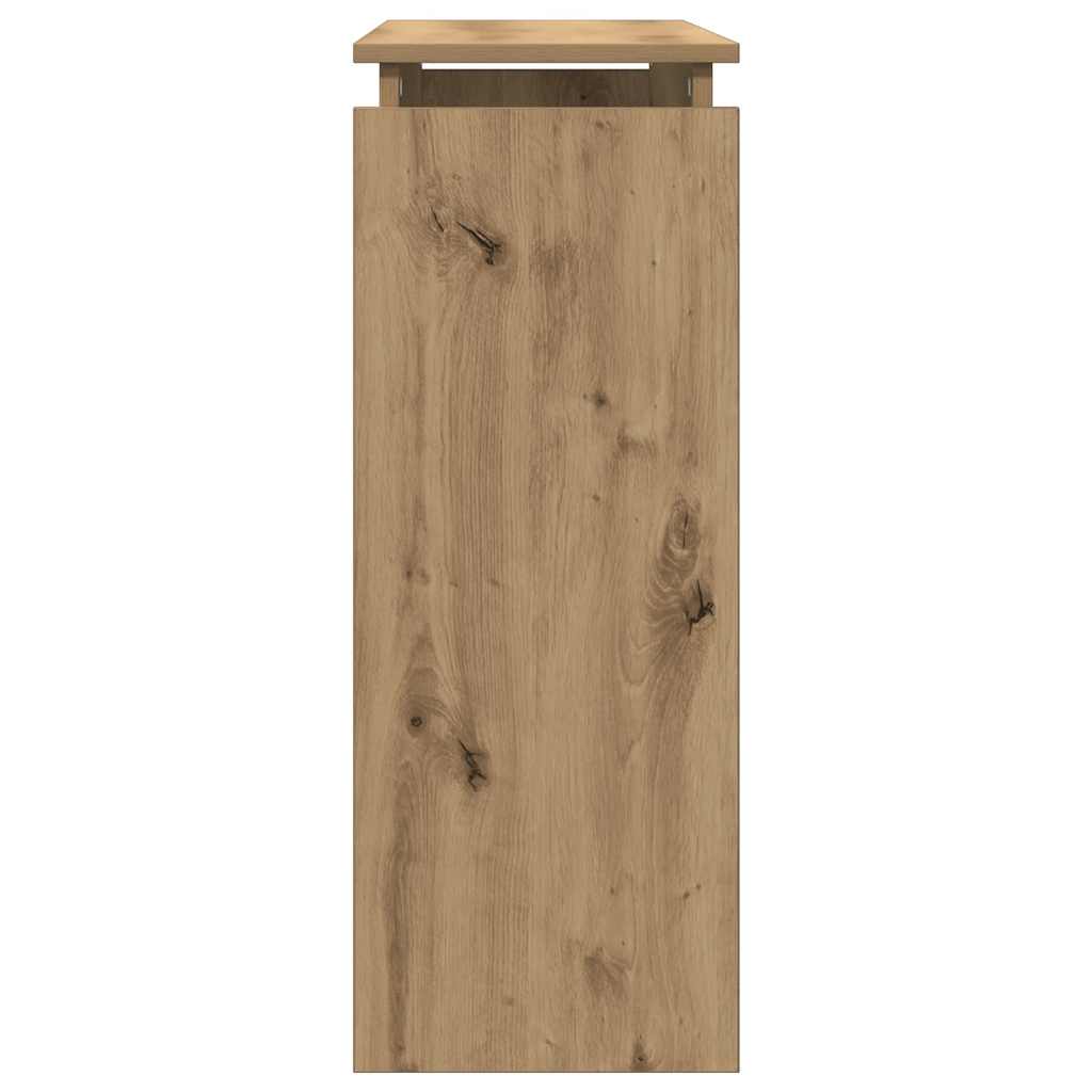 vidaXL Console Table Artisan Oak 80x30x80 cm Engineered Wood 6