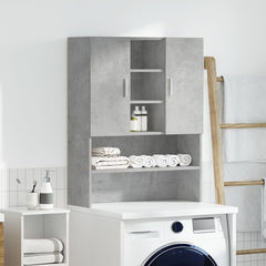 vidaXL Washing Machine Cabinet Concrete Grey 70.5x25.5x90 cm 3