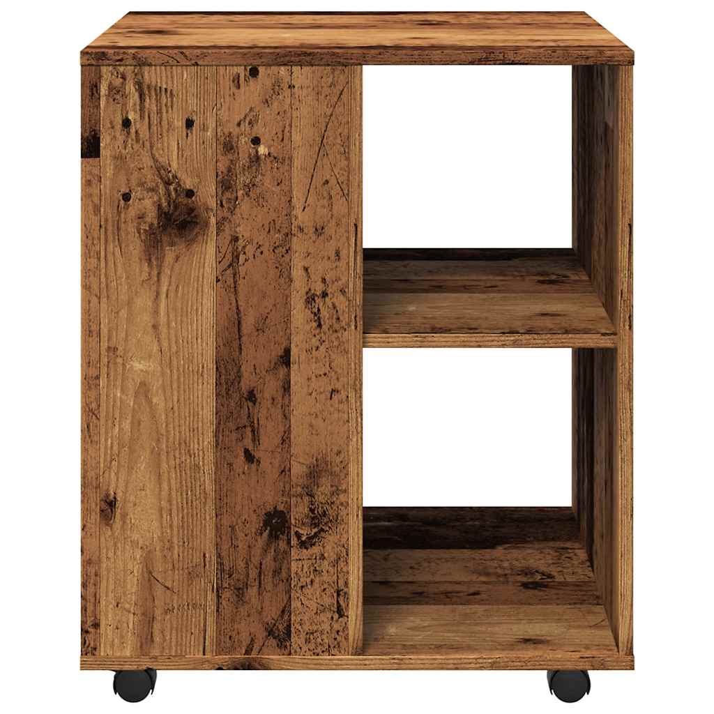 vidaXL Rolling Cabinet Old Wood 60x53x72 cm Engineered Wood 5