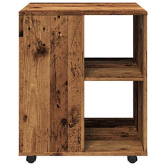 vidaXL Rolling Cabinet Old Wood 60x53x72 cm Engineered Wood 5