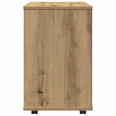 vidaXL Rolling Cabinet Artisan Oak 46x36x59 cm Engineered Wood 6
