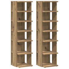 vidaXL Shoe Cabinets 2 pcs Artisan Oak 28x27x102 cm Engineered Wood 2