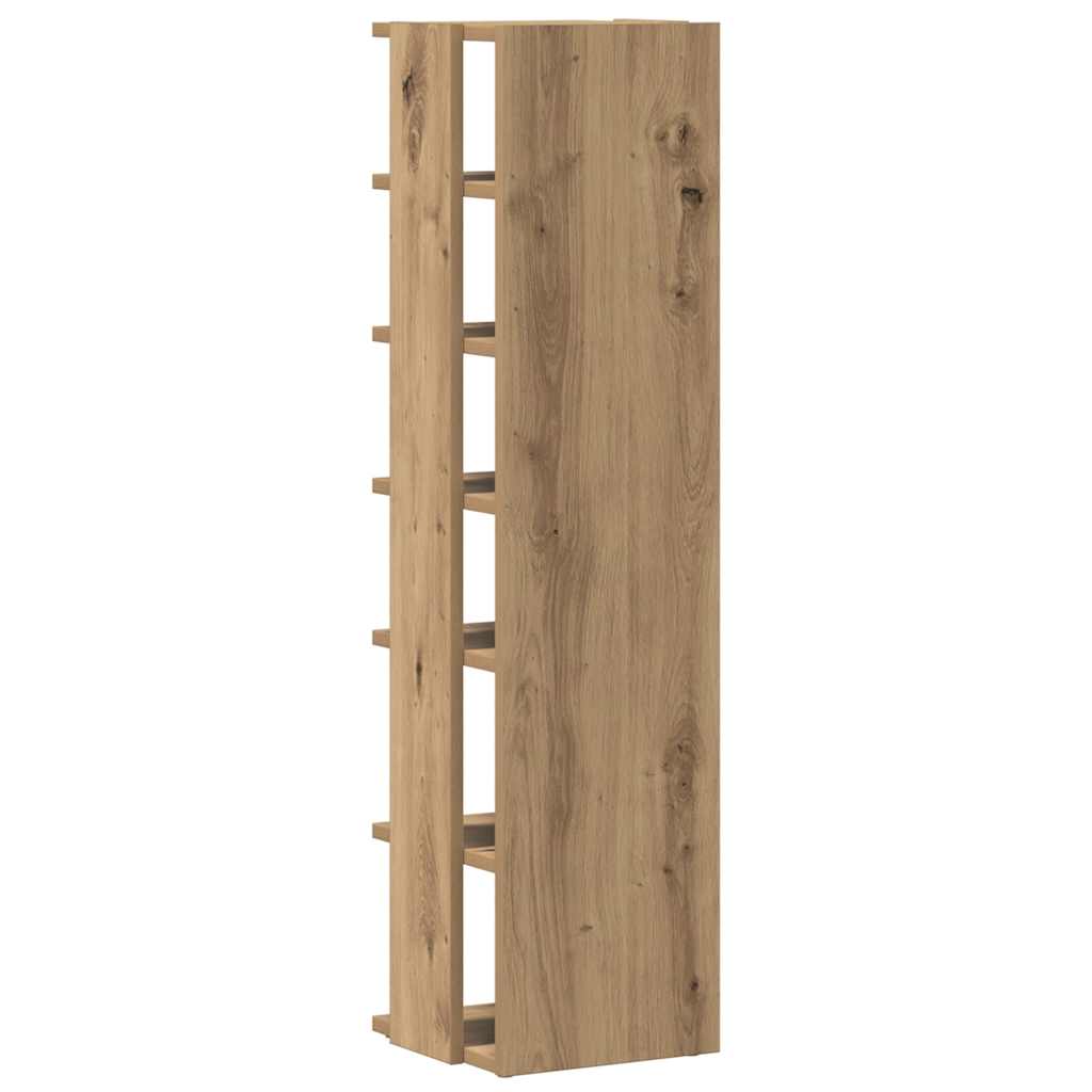 vidaXL Shoe Cabinets 2 pcs Artisan Oak 28x27x102 cm Engineered Wood 6