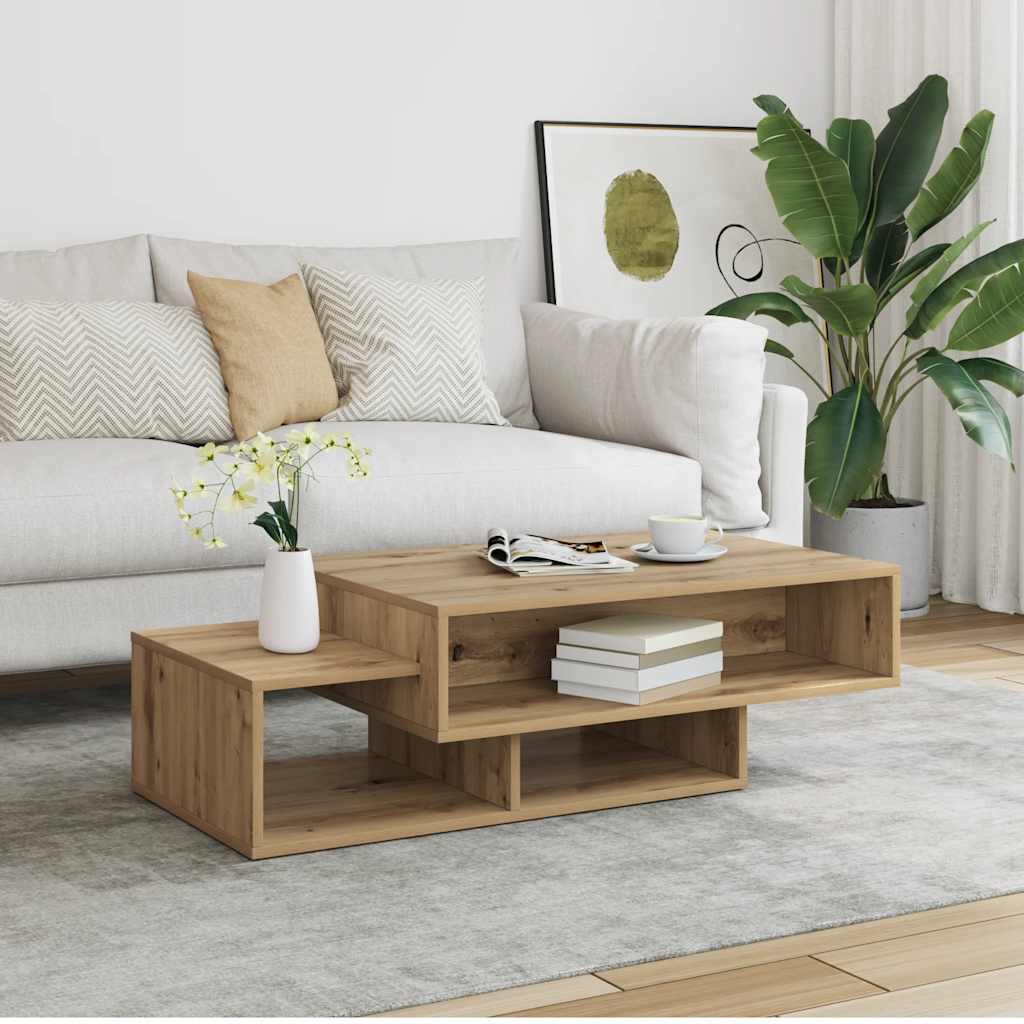 vidaXL Coffee Table Artisan Oak 105x55x32 cm Engineered Wood 3