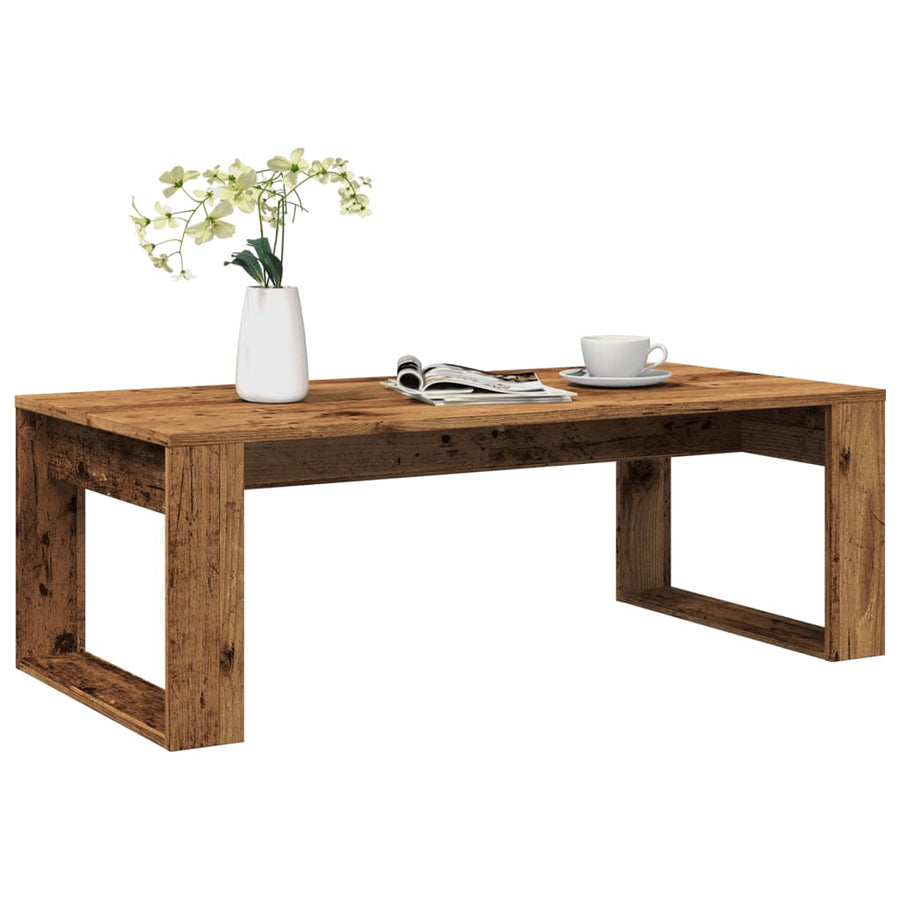 vidaXL Coffee Table Old Wood 102x50x35 cm Engineered Wood 1