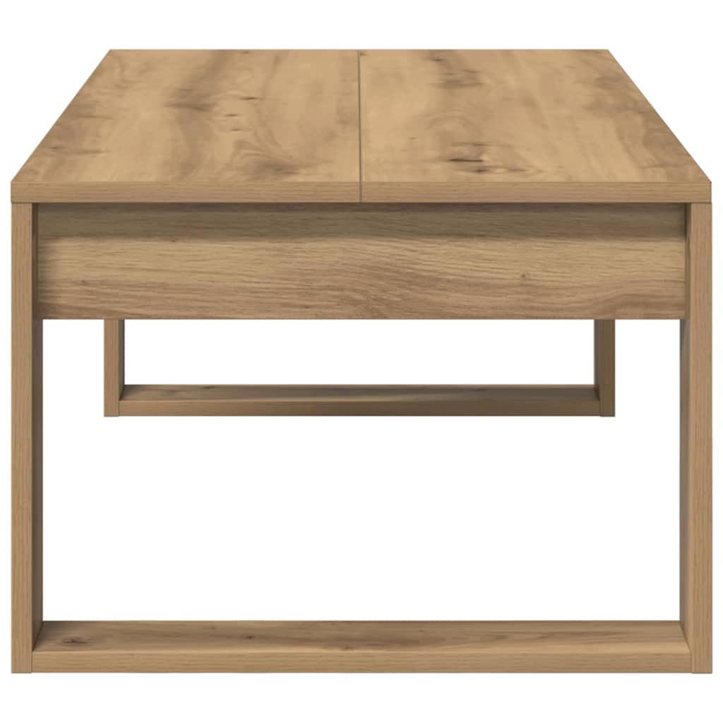 vidaXL Coffee Table Artisan Oak 102x50x35 cm Engineered Wood 5