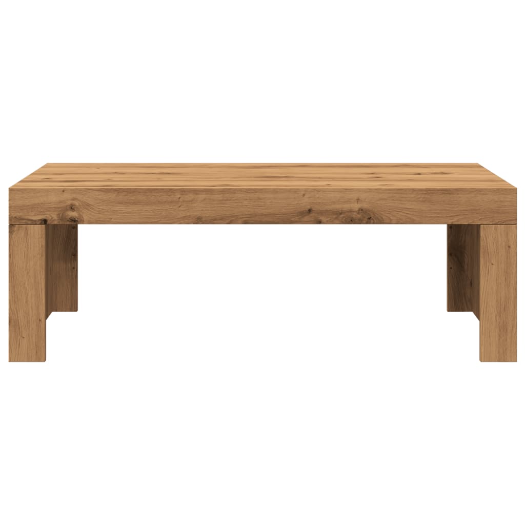vidaXL Coffee Table Artisan Oak 102x50x35 cm Engineered Wood 4