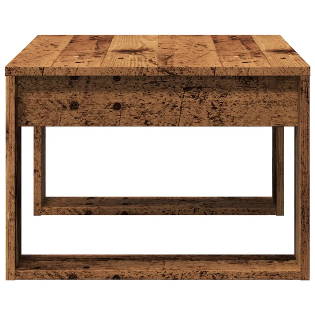 vidaXL Side Table Old Wood 50x50x35 cm Engineered Wood 6