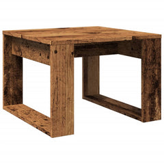 vidaXL Side Table Old Wood 50x50x35 cm Engineered Wood 5