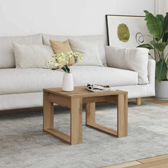 vidaXL Side Table Artisan Oak 50x50x35 cm Engineered Wood 3