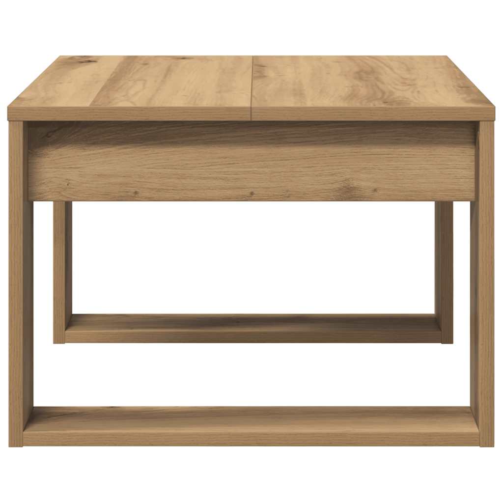 vidaXL Side Table Artisan Oak 50x50x35 cm Engineered Wood 6