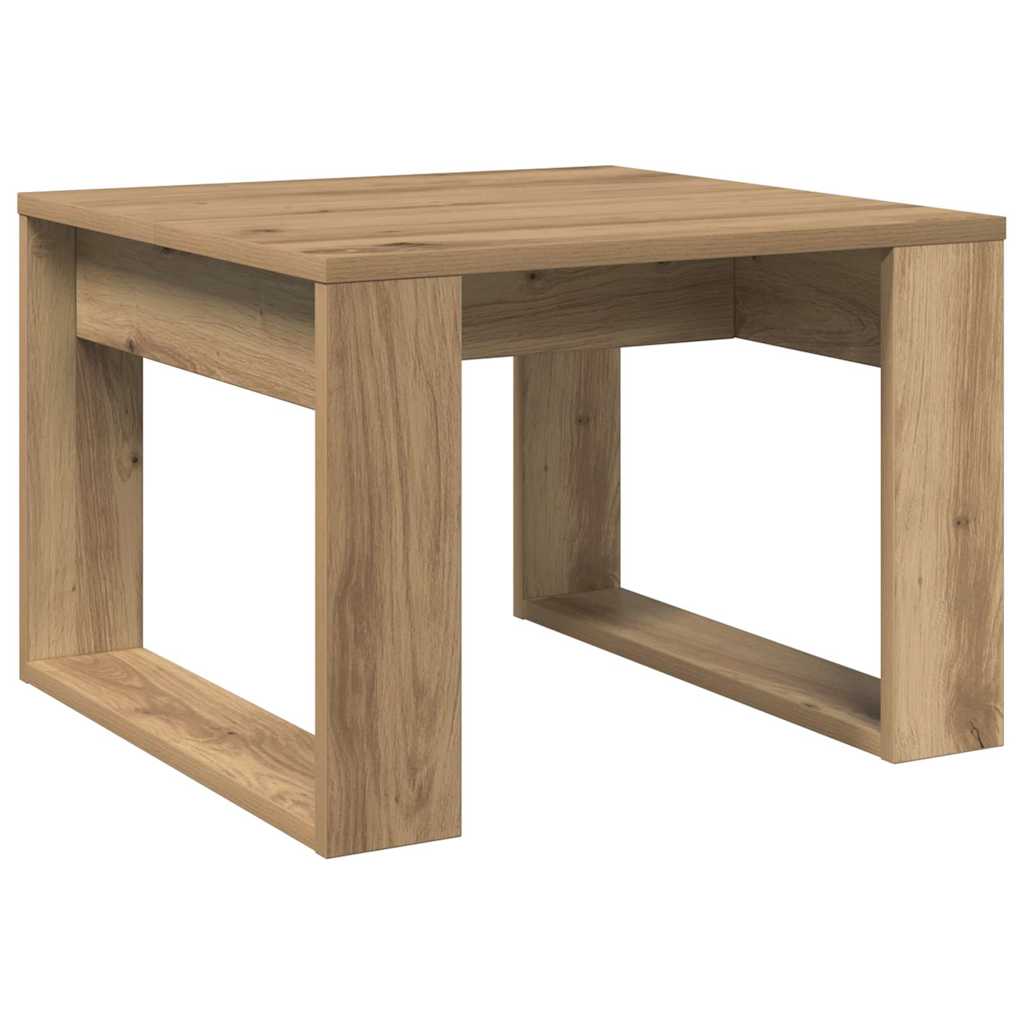 vidaXL Side Table Artisan Oak 50x50x35 cm Engineered Wood 5