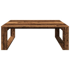 vidaXL Coffee Table Old Wood 100x100x35 cm Engineered Wood 4