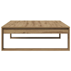 vidaXL Coffee Table Artisan Oak 100x100x35 cm Engineered Wood 6