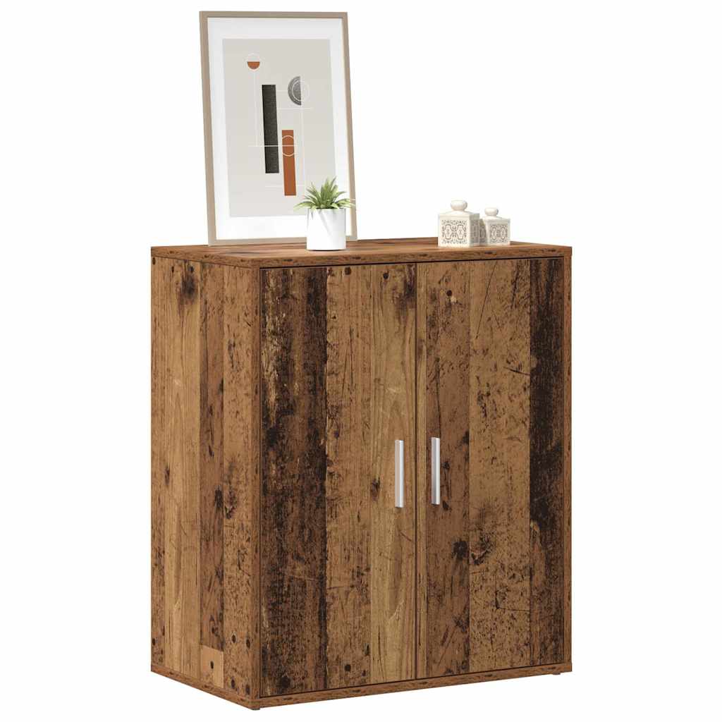 vidaXL Shoe Cabinet 60 x 35 x 70 cm Old Wood 4