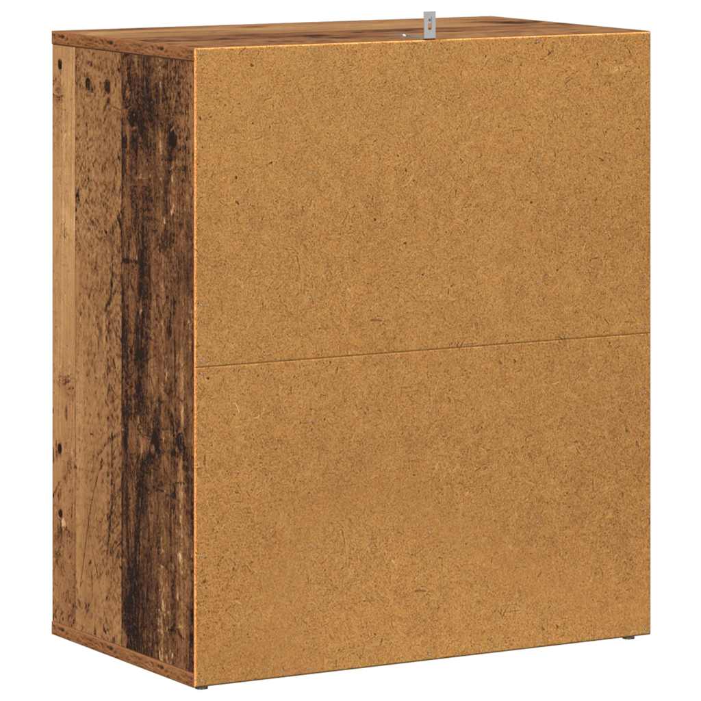 vidaXL Shoe Cabinet 60 x 35 x 70 cm Old Wood 6