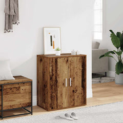 vidaXL Shoe Cabinet 60 x 35 x 70 cm Old Wood 1