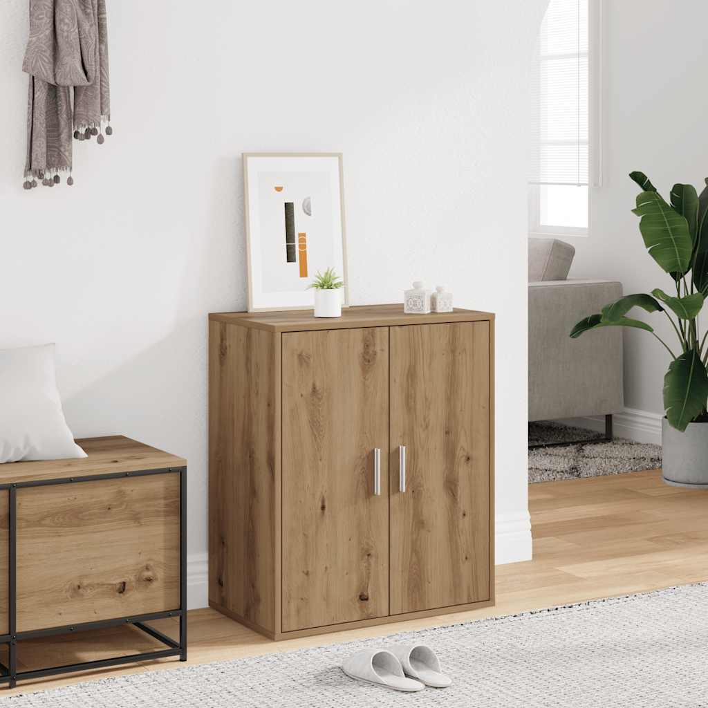 vidaXL Shoe Cabinet 60 x 35 x 70 cm Artisan Oak 5 shelves 3