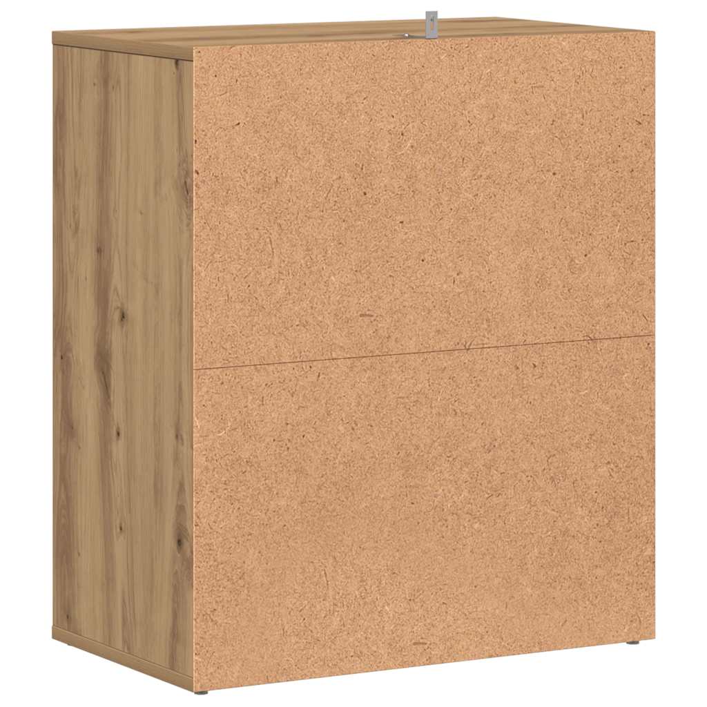 vidaXL Shoe Cabinet 60 x 35 x 70 cm Artisan Oak 5 shelves 6