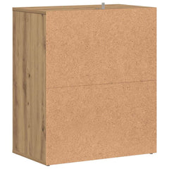 vidaXL Shoe Cabinet 60 x 35 x 70 cm Artisan Oak 5 shelves 6