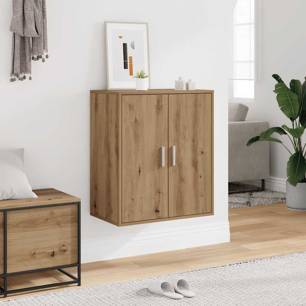 vidaXL Shoe Cabinet 60 x 35 x 70 cm Artisan Oak 5 shelves 1