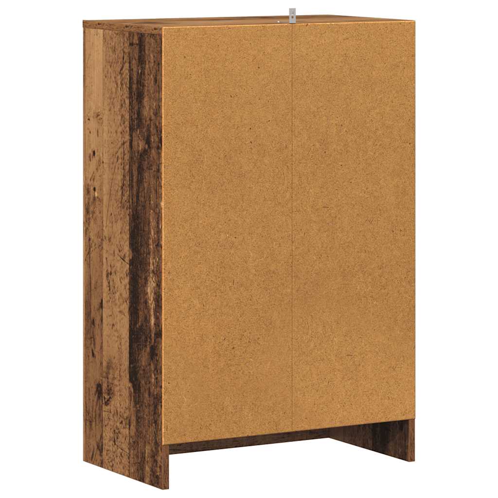 vidaXL Shoe Cabinet 60 x 35 x 92 cm Old Wood 6 shelves 5