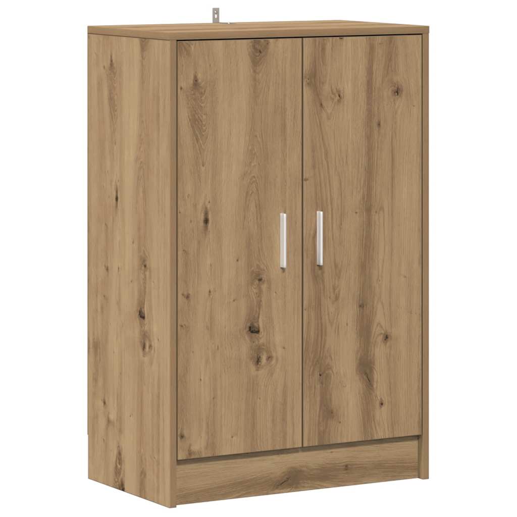 vidaXL Shoe Cabinet 60 x 35 x 92 cm Artisan Oak 2