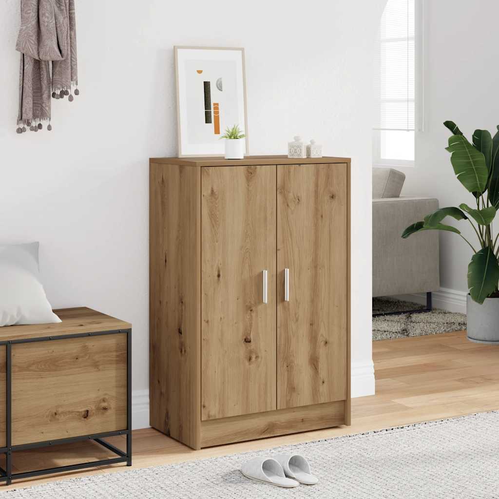 vidaXL Shoe Cabinet 60 x 35 x 92 cm Artisan Oak 1