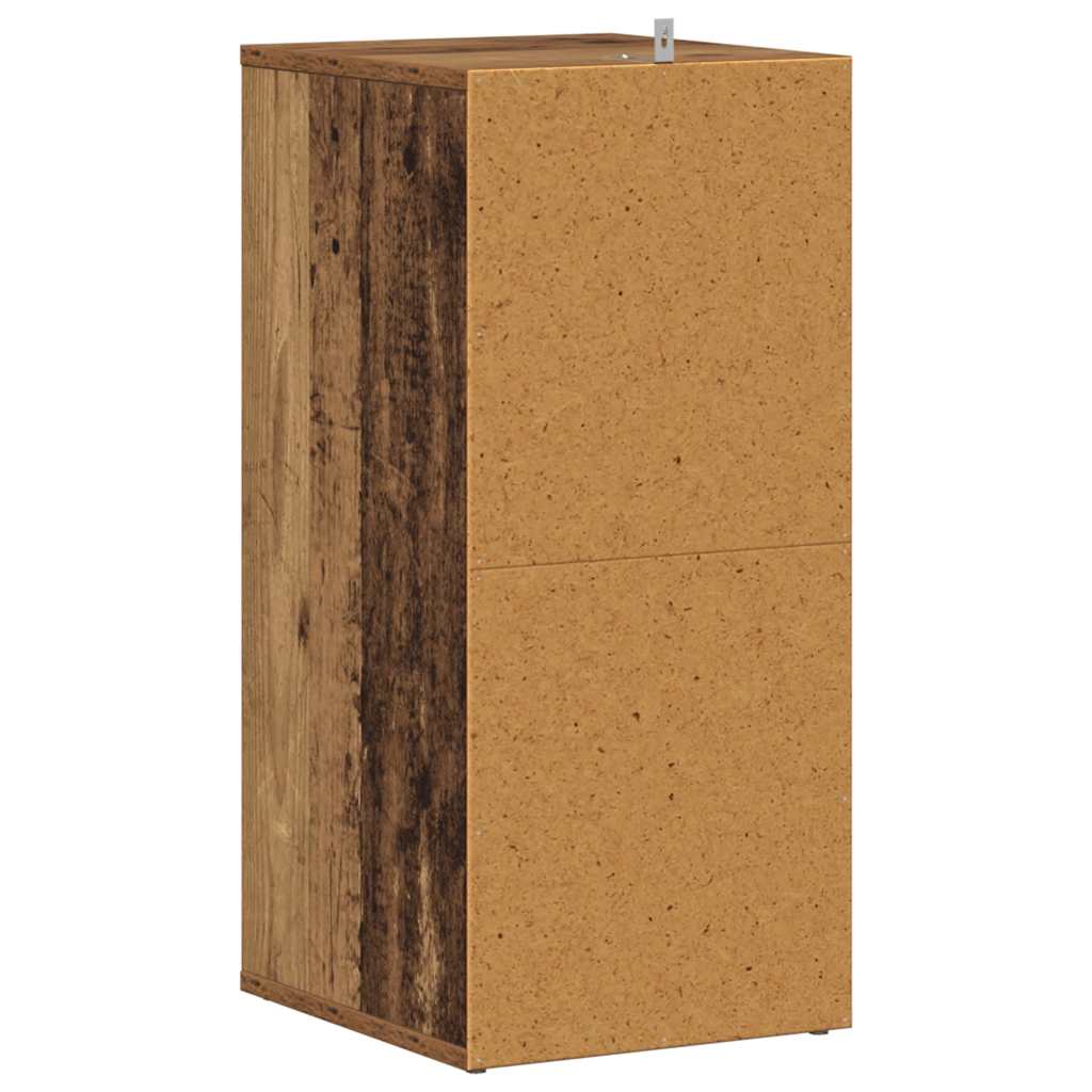 vidaXL Shoe Cabinet 32 x 35 x 70 cm Old Wood 5 shoes 5