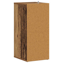 vidaXL Shoe Cabinet 32 x 35 x 70 cm Old Wood 5 shoes 5