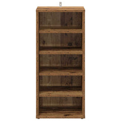 vidaXL Shoe Cabinet 32 x 35 x 70 cm Old Wood 4
