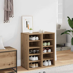 vidaXL Shoe Cabinet 32 x 35 x 70 cm Artisan Oak 5 pairs of shoes 1