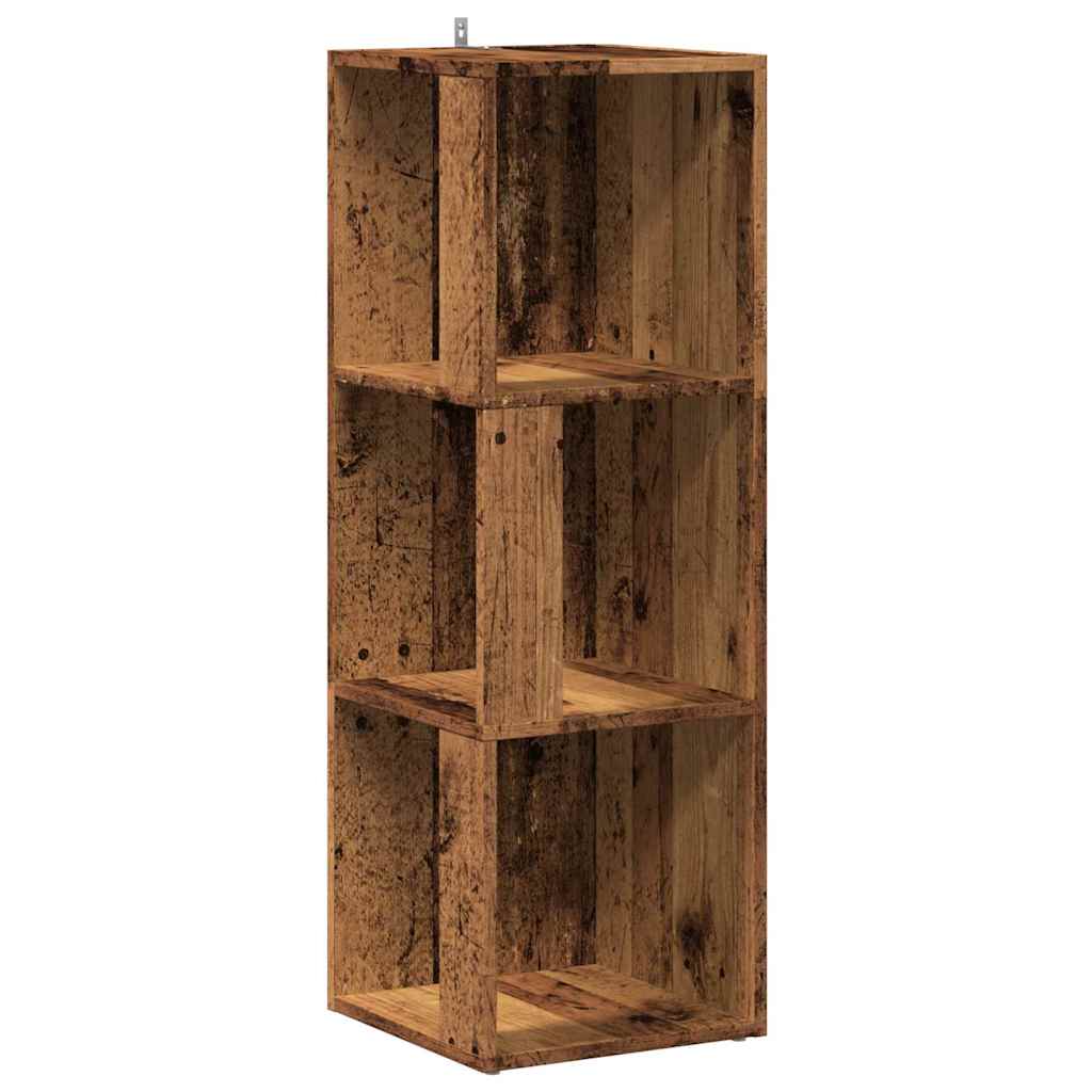 vidaXL Corner Cabinet Old Wood 33x33x100 cm Engineered Wood 2