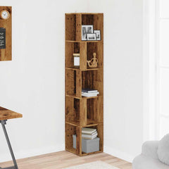 Corner Cabinet 33x33x164.5 cm Engineered Wood 33 x 33 x 165 cm Old wood