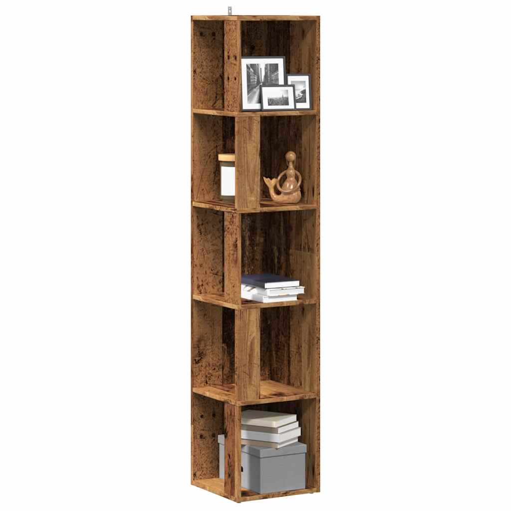Corner Cabinet 33x33x164.5 cm Engineered Wood 33 x 33 x 165 cm Old wood