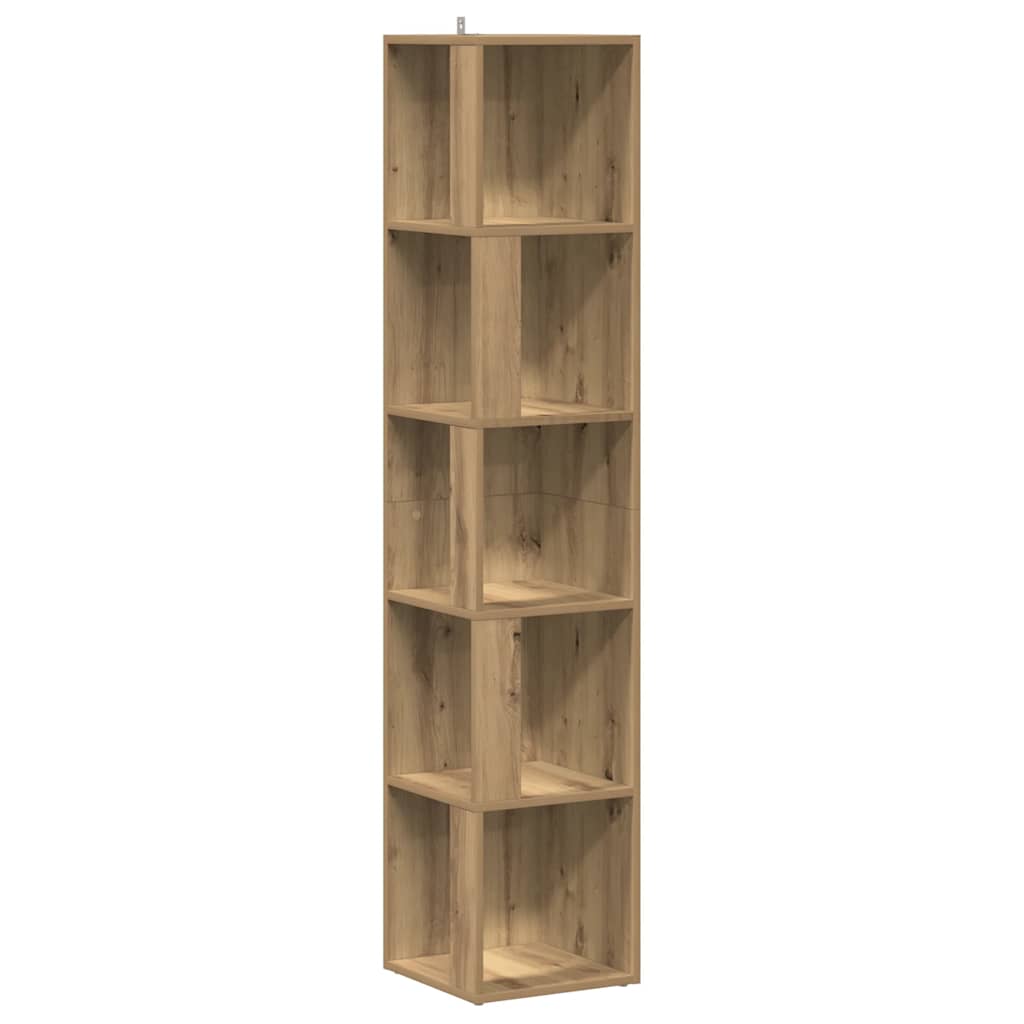 Corner Cabinet 33x33x164.5 cm Engineered Wood 33 x 33 x 165 cm Artisan oak
